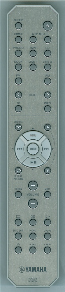 YAMAHA WV500200 RAX23 Genuine OEM original Remote