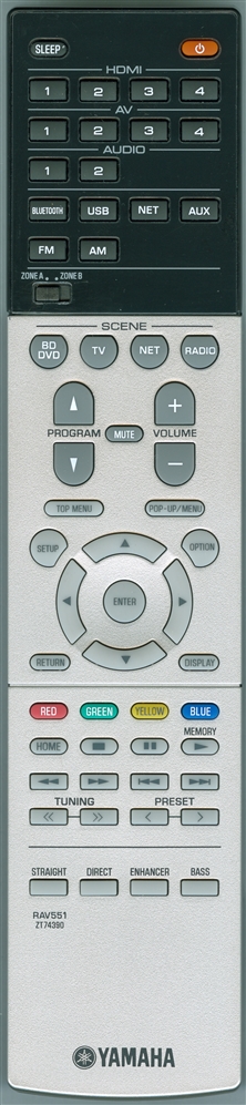 YAMAHA ZT743900 RAV551 Genuine OEM Original Remote
