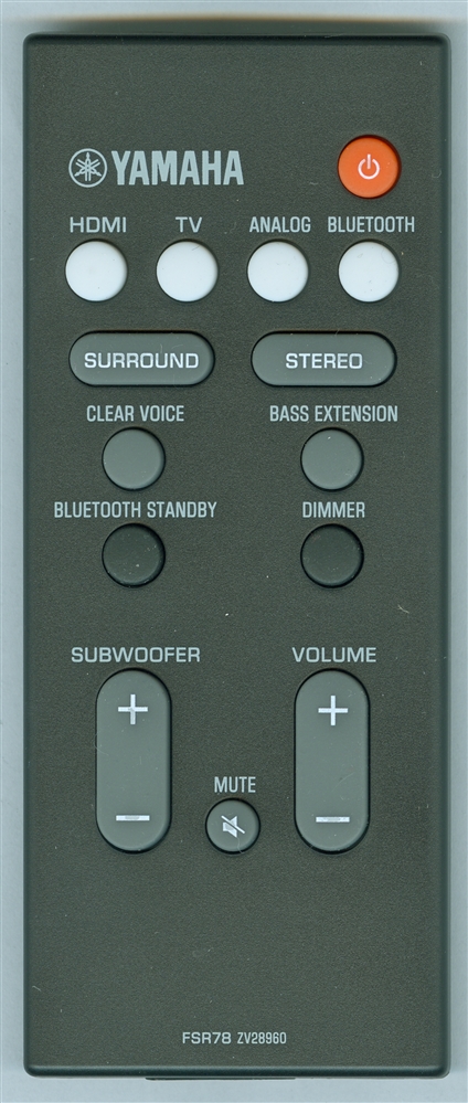 YAMAHA ZV289600 FSR78 Genuine OEM original Remote