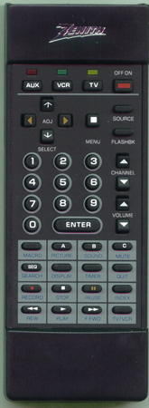 ZENITH 124-00169-25 Genuine OEM original Remote