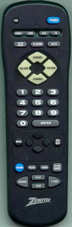 ZENITH 124-00202-01 MBR3440 Genuine  OEM original Remote