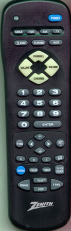 ZENITH 124-00212-35 MBR3447 Genuine  OEM original Remote