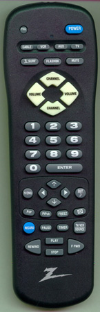 ZENITH 124-00212-51 MBR3458 Genuine  OEM original Remote