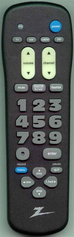 ZENITH 124-00229-01 MBR3346Z Genuine  OEM original Remote