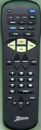 ZENITH 597-106J MBR335004 Genuine  OEM original Remote
