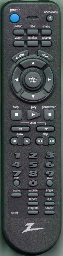 ZENITH 6711R2N019C SC222T Refurbished Genuine OEM Original Remote