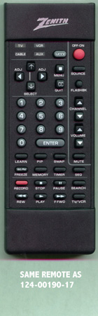 ZENITH 924-00300 LR4455 Genuine  OEM original Remote