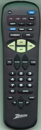 ZENITH 924-10005 MBR3350 Genuine  OEM original Remote