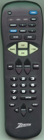 ZENITH 924-10008-01 MBR3370-03 Genuine  OEM original Remote