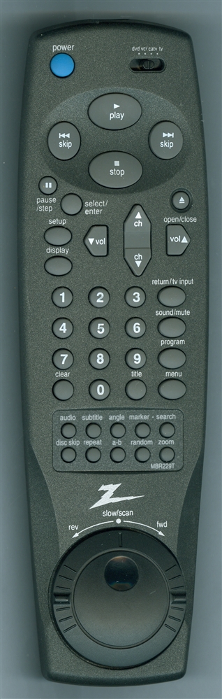 ZENITH 924-10090 MBR229T Refurbished Genuine OEM Original Remote