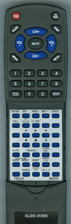 ZENITH 076X0CC020 replacement Redi Remote