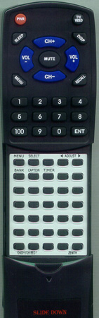 ZENITH 124-00157-28 12415728 replacement Redi Remote