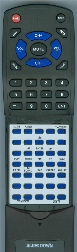 ZENITH 6710V00141M replacement Redi Remote