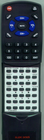 ZENITH 6710V00144AVCR replacement Redi Remote