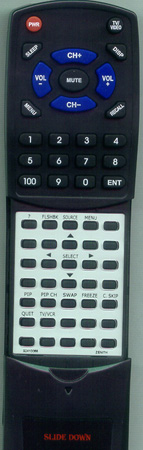ZENITH 924-10068 MBR3475Z replacement Redi Remote