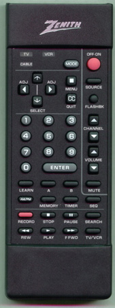 ZENITH 124-00191-03 MBR3420 Genuine  OEM original Remote