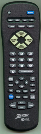 ZENITH 124-00205-07 MBR3459 Genuine  OEM original Remote