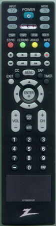 ZENITH 6710900010P Genuine  OEM original Remote