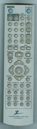 ZENITH 6711R1N211A Genuine OEM original Remote
