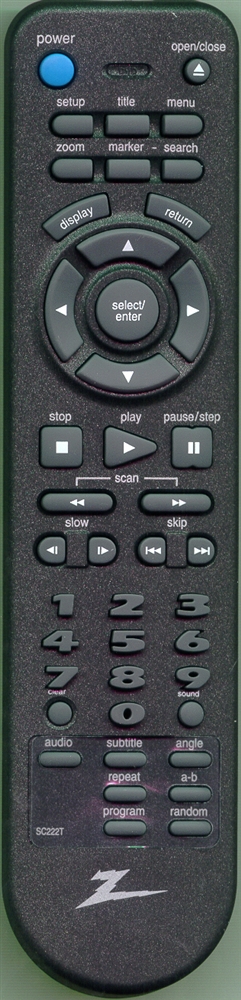 ZENITH 924-10083 SC222T Refurbished Genuine OEM Original Remote