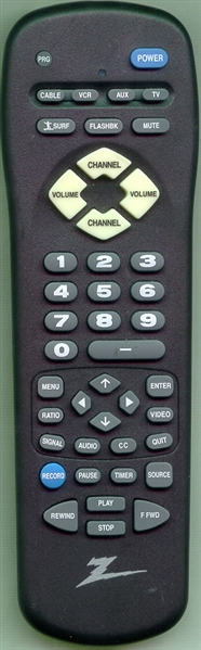 ZENITH P124-00240 MBR4286 Refurbished Genuine OEM Original Remote