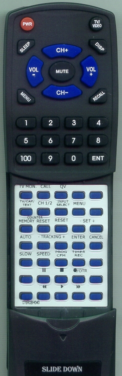 ZENITH 076R0BH040 replacement Replacement Redi Remote