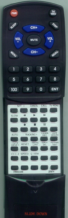 ZENITH 076X0CC030 replacement Redi Remote
