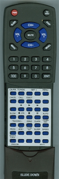 ZENITH 076X0CC061 replacement Redi Remote