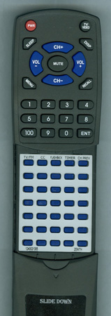ZENITH 124-00213-05 SC637 replacement Redi Remote
