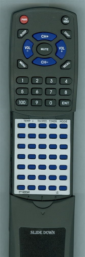ZENITH 6711A20034G replacement Redi Remote