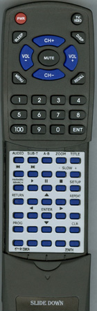 ZENITH 6711R1Z980A replacement Redi Remote