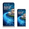Replacement Double Sided Fabric Print for 3' Straight Tube Banner Display