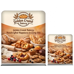 Replacement Double sided fabric print for 5' Straight Tube Banner Display
