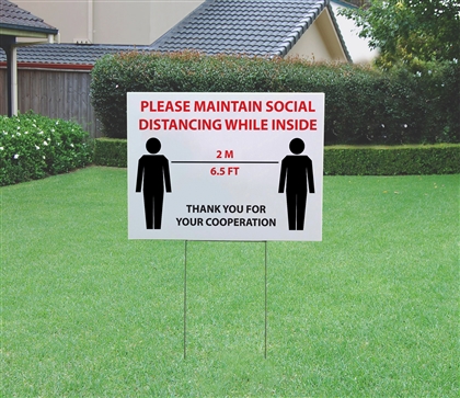 Coroplast Lawn Sign 4mm - 24x18