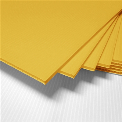 18" x 24" Blank Corrugated Plastic Sheets - Yellow