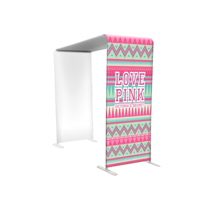 38" L-shaped Modular Display with Fabric Print