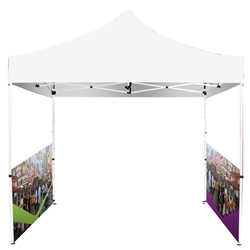 Printed Full-Colour Canopy Tent SIDE WALLS with Rails