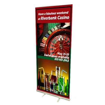 33" Roll Up Retractable Banner Stand