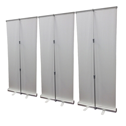 33" Roll Up Retractable Banner Stand Wall