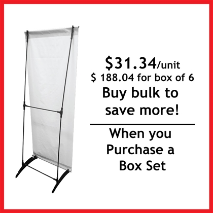 24" x 63" H Banner Stand