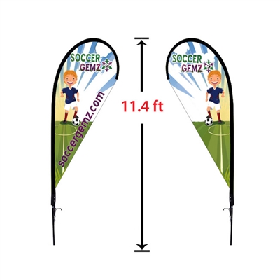 MEDIUM DOUBLE-SIDED TEAR DROP FLAG KIT