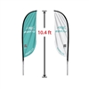 SMALL DOUBLE-SIDED FEATHER FLAG KIT 10'