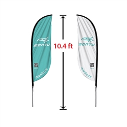 SMALL DOUBLE-SIDED FEATHER FLAG KIT 10'