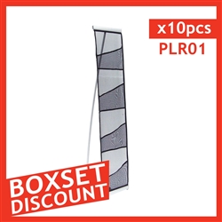 4-Pocket Mesh Portable Literature Stand for Trade Shows - Box Set [ 10 units/box ]
