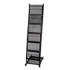 6-Pocket Mobile Stand Magazine Rack - Medium