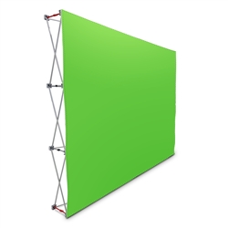 10' Pop Up Display With Green Screen or Blue Screen Fabric Print