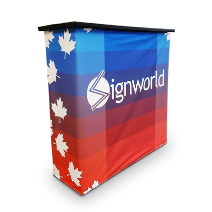 3 Ft Pop Up Counter Display with Fabric Print