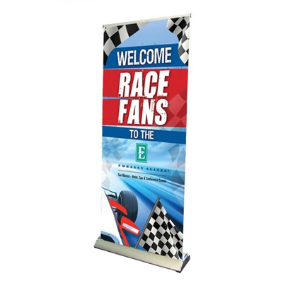 33" Premium Roll Up Retractable Banner Stand