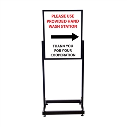 COVID-19 Hand Wash Heavy Duty Poster Sign Holder