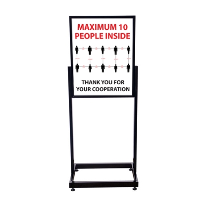 COVID-19 Capacity Heavy Duty Poster Sign Holder